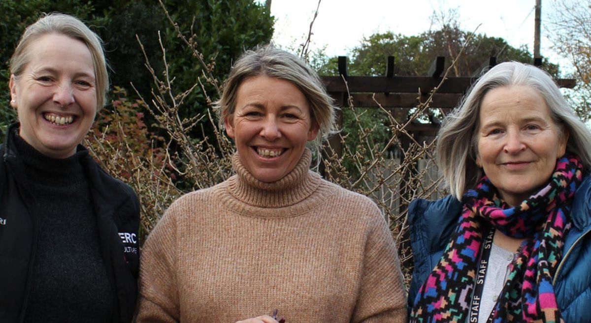 The Horticulture Team, pictured in our Holywood Wellbeing Garden,  invite you to grow at SERC